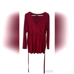 Oh Baby by Motherhood Maroon Maternity Shirt